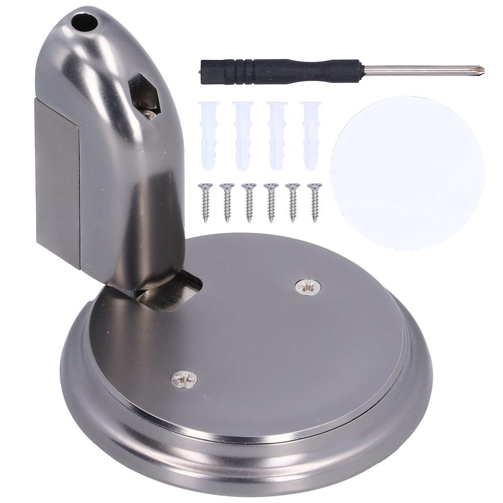 Push Type Mechanical Door Stopper Windproof Mute Zinc Alloy Door Catch Holder Hardware