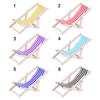 1:12 Mini Foldable Wood Beach Chair Recliner Sunbathing Chair Chaise Dollhouse