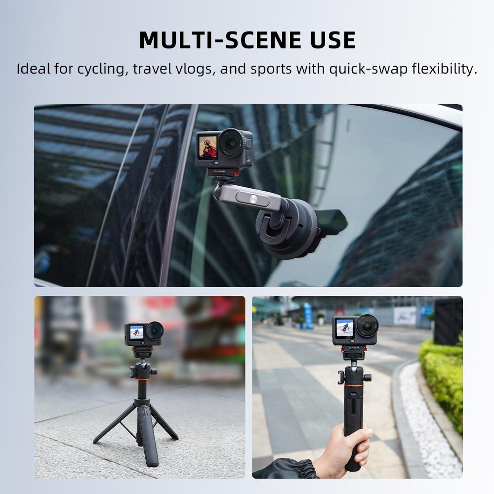 Flymile Action 6 Quick Release Base Mount Magnetic Adapter Extension Bracket for DJI OSMO Action 6 Accessories