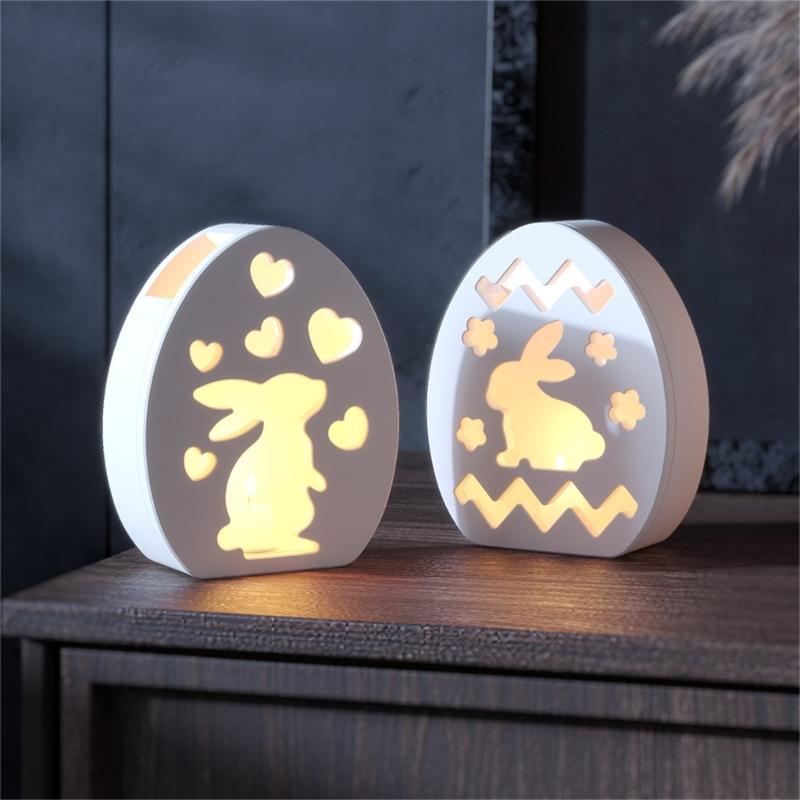 Hollowed Bunnies Silicone Candle Holder Molds for Making Tealight Holder Candle Stand Home Decoration Epoxy Resin Molds