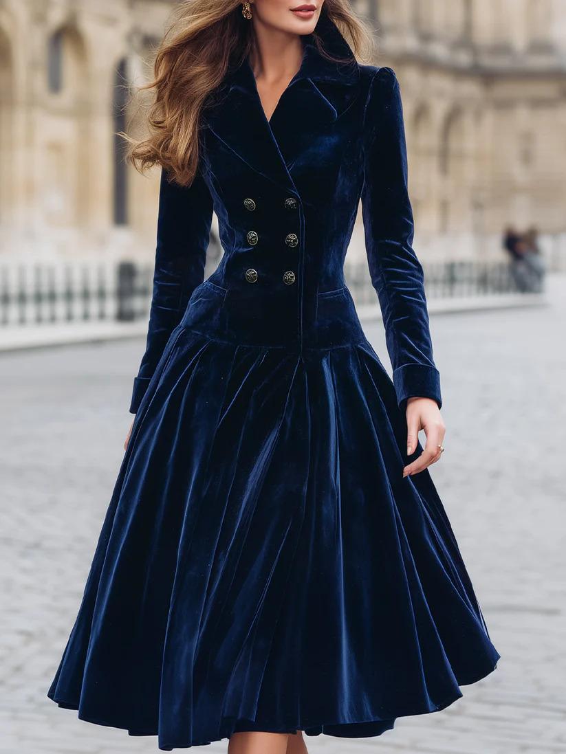 European and American new retro velvet