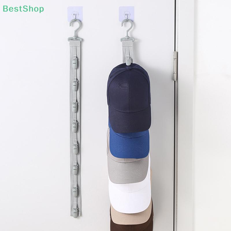 Hat Storage Rack,Hanging Rope Cap Storage Clips,Baseball Hat Organizer Display,Wardrobe Hat Rack