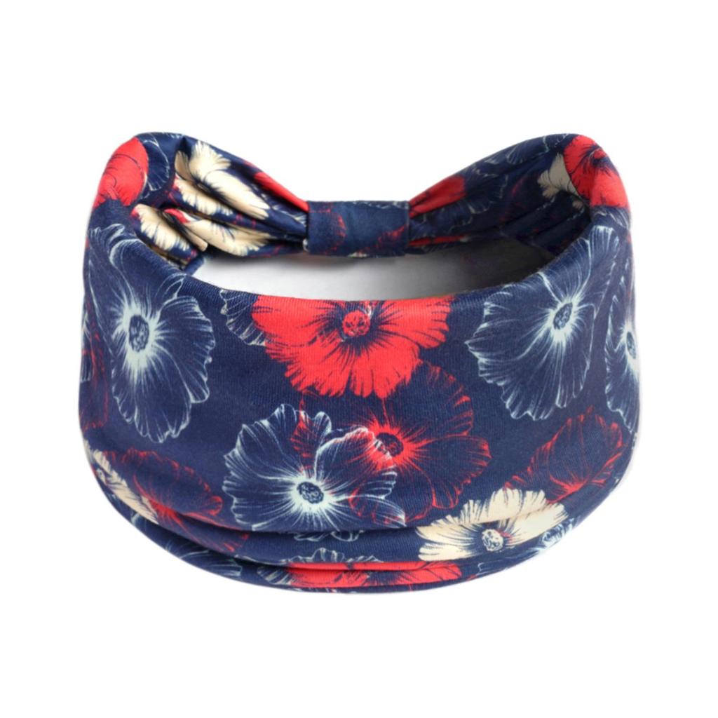 Women's Wide Retro-Style Elastic Sports Headband - Yoga & Hair Accessory