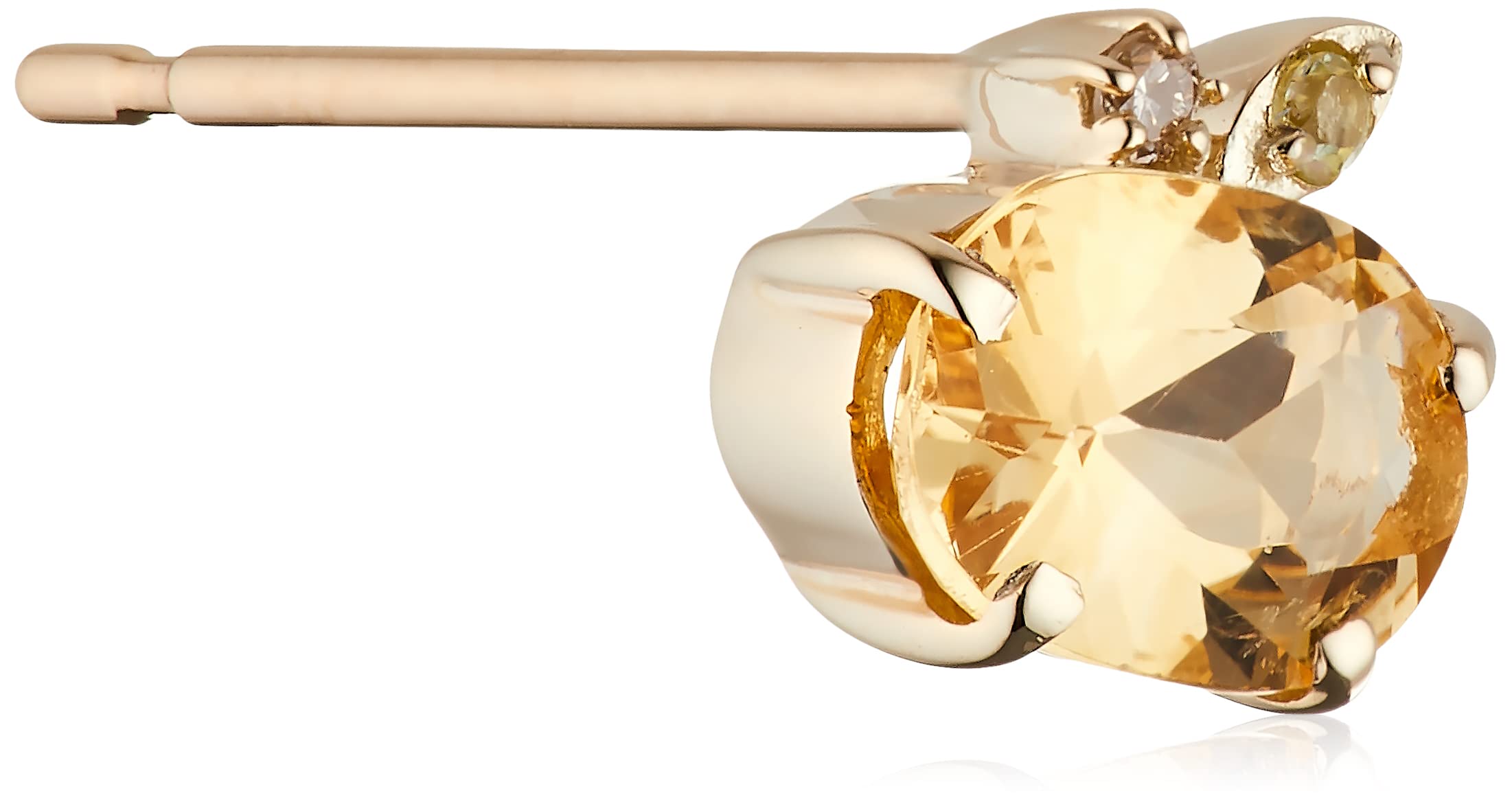 

Bloom November Birthstone Citrine K10 Yellow Gold Orange Earrings (Single) 0222-9105-0019-0000