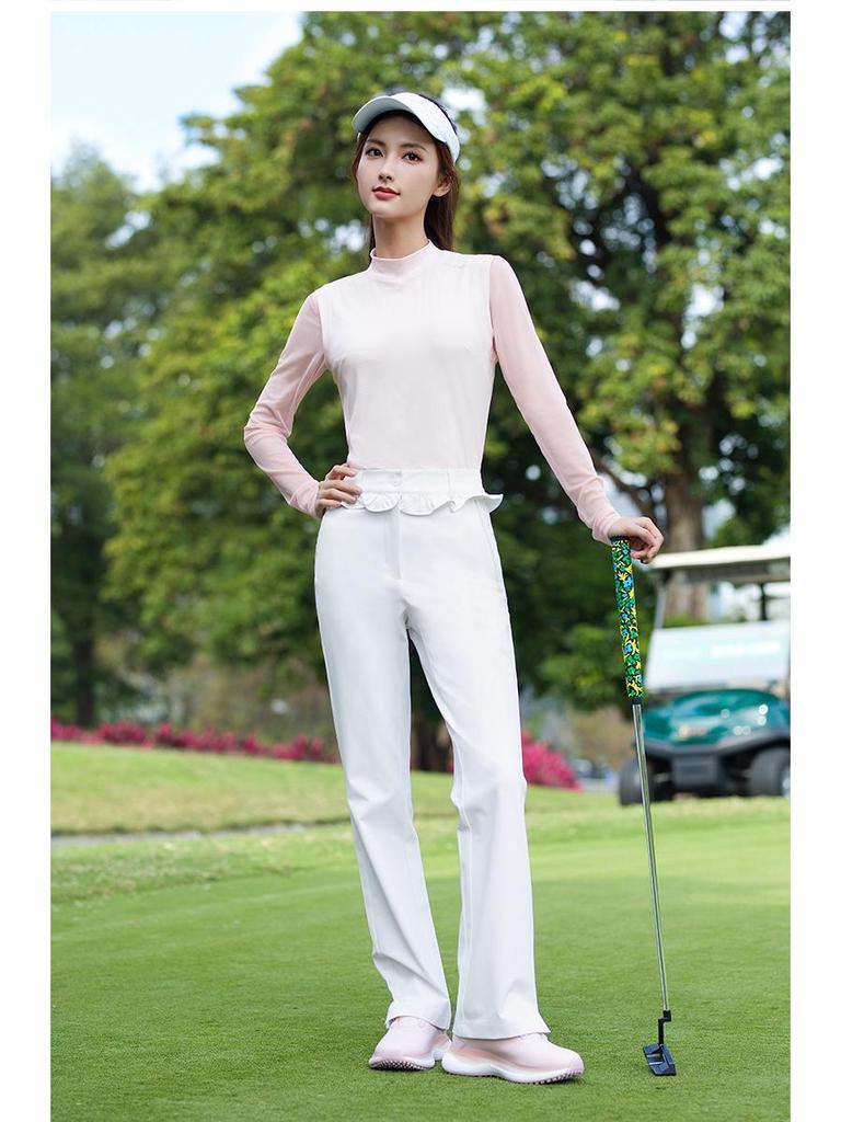 Women's 2026 Spring/Summer Golf Sportswear: Breathable Long Sleeve T-shirt & Top Two-Piece Set