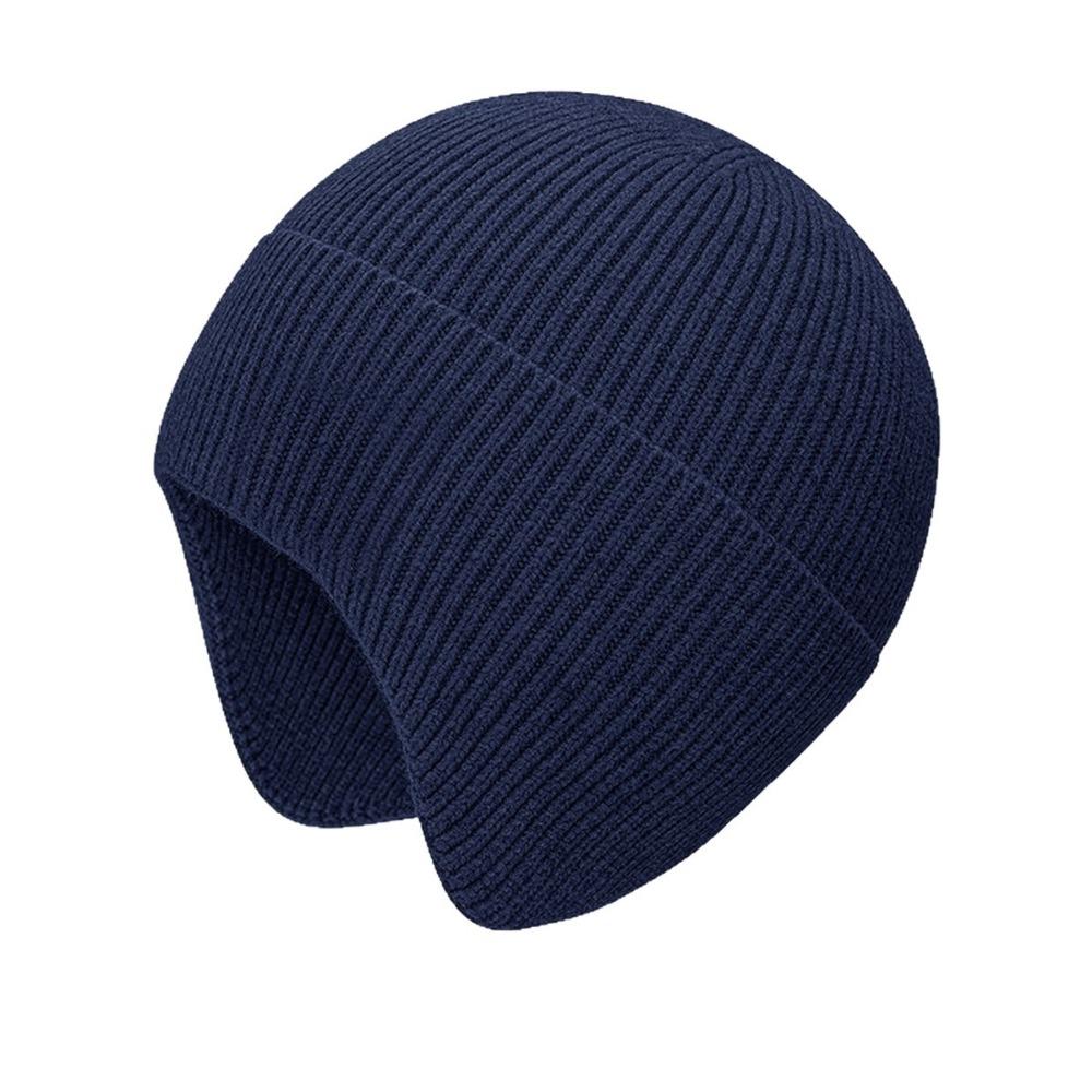 Velvet Lining Beanie Cap Bonnet Winter Hat Outdoor Earflap Cap for Men Women