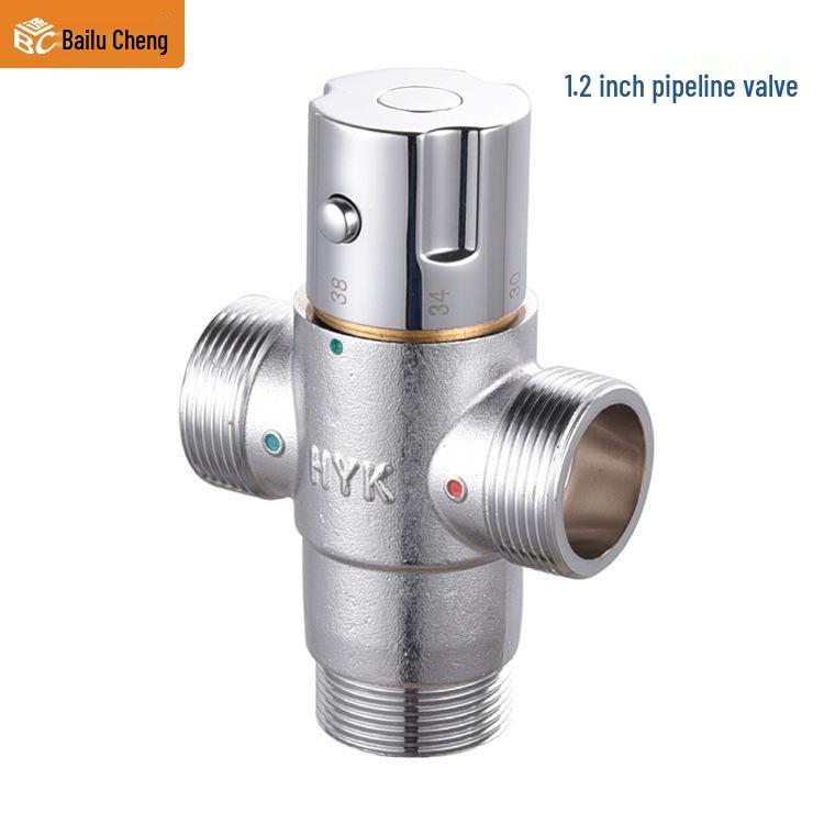 Thermostatic Shower Faucet with Exposed Pipe & Solar Water Heater Mixer