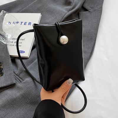 Mini Crossbody Bags for Women Cute Pearl Phone Bag Versatile and Modern Red Wine Feminine Shopping Wallets  New