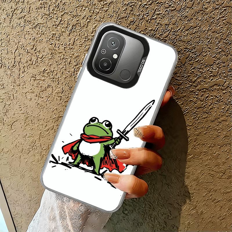 Cute Cartoon Frog Shockproof Phone Case for Xiaomi Poco X7 X6 X5 X3 Pro F7 Ultra M8 Redmi 15C 15 14C 13C 12C 10C 13 12 10