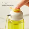 Compact Glass Oil and Vinegar Bottle - Food-Grade, Press-Type, Perfect for Sesame Oil and Soy Sauce