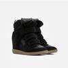 Leather Invisible Insole Height-increasing High-top Shoes for Women, Versatile Casual Shoes for Sportswear