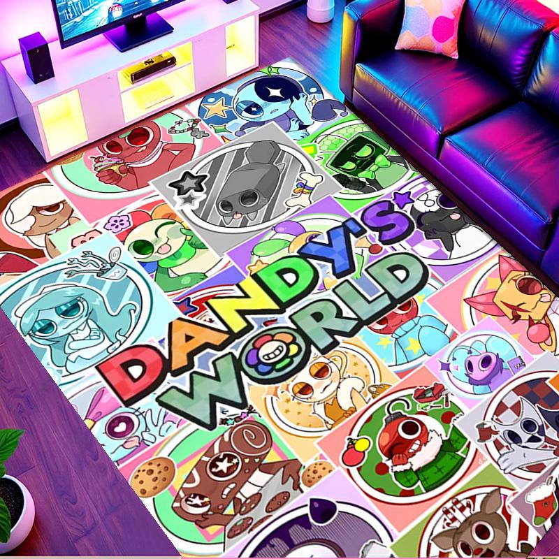 Dandy's World Print Rug, Washable Floor Carpet, For Entryway Dorm Laundry Room Office Study, Home Decor Birthday Christmas Gift