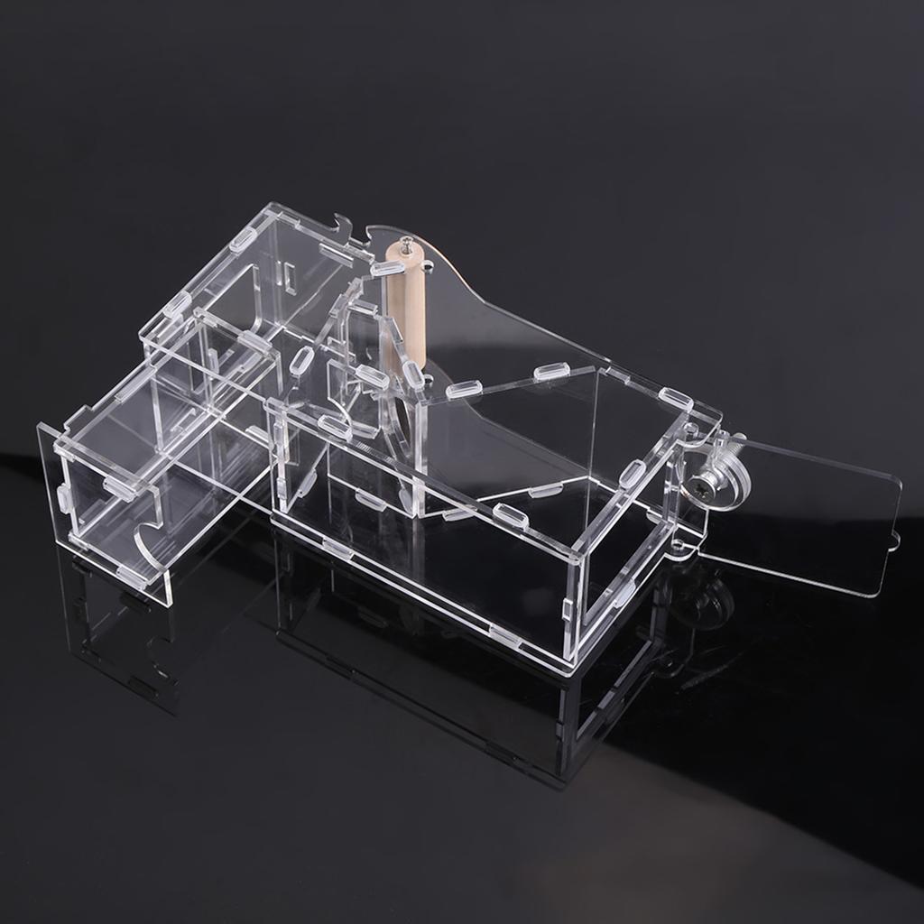 1Pc New Fashionable Acrylic Pet Birds Seeds Food Feeder Cage Toy Transparent