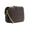 Coach Gemma 18 Classic Monogram Print Gemstone Decorated Snap Closure Coated Canvas And Smooth Leather Shoulder Crossbody Bag Small CE623-IMOSN