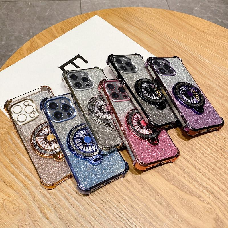 Glitzerverlauf Handyhülle Für Honor X80i X70 X70i X60 X60I X50 X50i X40 X40I X30i X20 X10 Pro Plus Hülle mit drehbarem Ringständer
