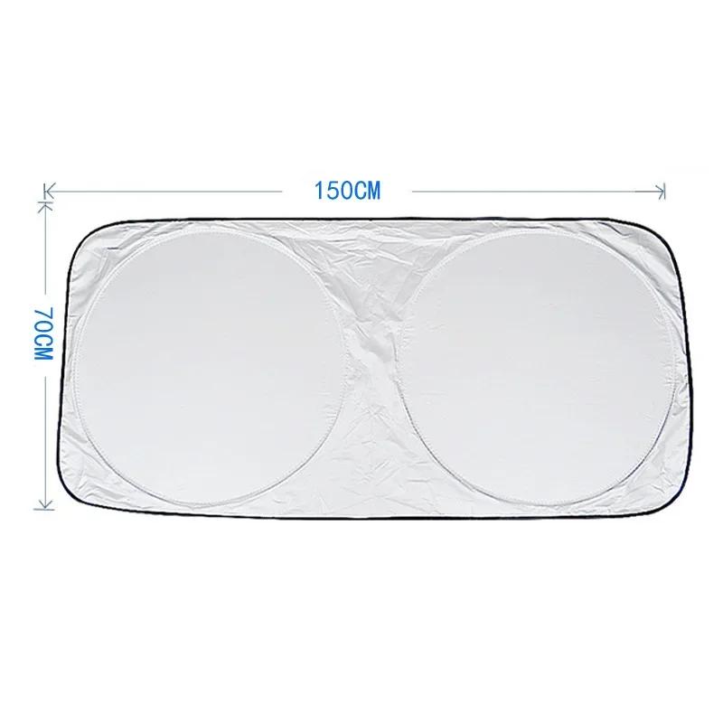 Car Window Sunshade Sun Protection Cover Sunscreen Curtain Car Front Gear Side Block Silvercoated Cloth Shade Set Tools 6 Pcs