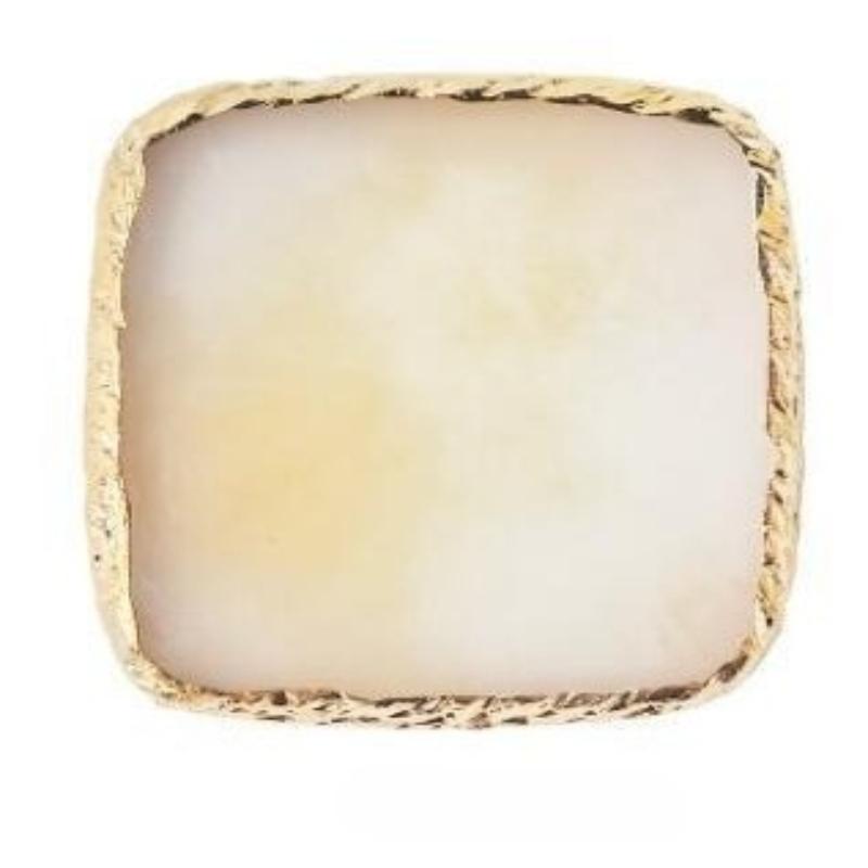 1Pc Exclusive Nail Resin Palette Gold Edge Agate Flakes Nail Painting Color Palette Nail Display Board Tools