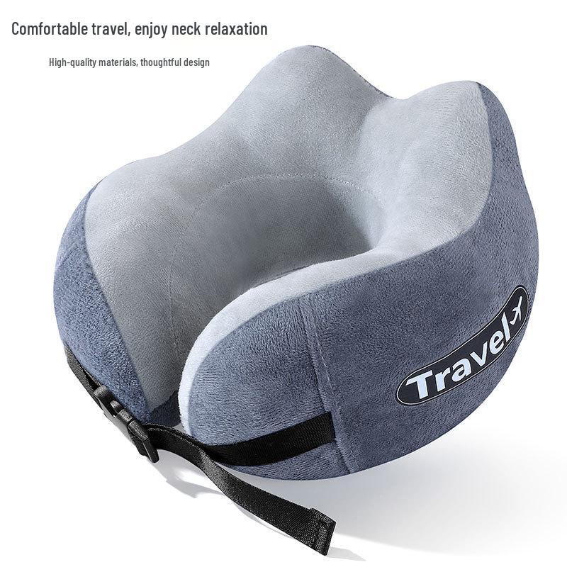 Custom Logo U-Shaped Neck Support Pillow for Airplane Travel