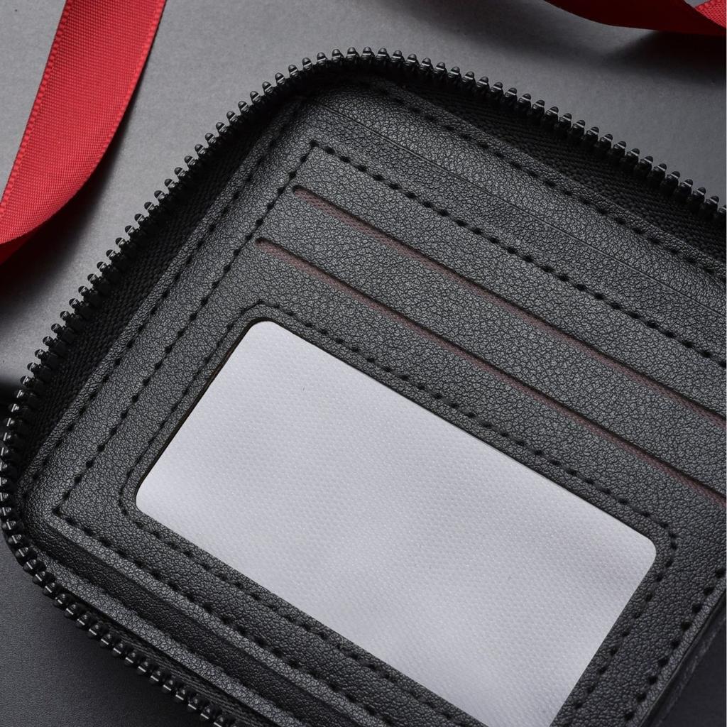 Schoolbag New Men's Wallet, Short Retro Pu Multi-functional Zipper Men's Simple and Fashionable Large-capacity Card Bag