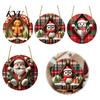 Lightweight 2D Acrylic Souvenirs Double-sided Christmas Hanging Ornaments, Xmas Cartoon Snowman/Penguin/Gingerbread Man/Santa Claus Ornaments