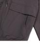 Andagain Utility Layered Pocket Two-Way Zip-Up (Dark Gray