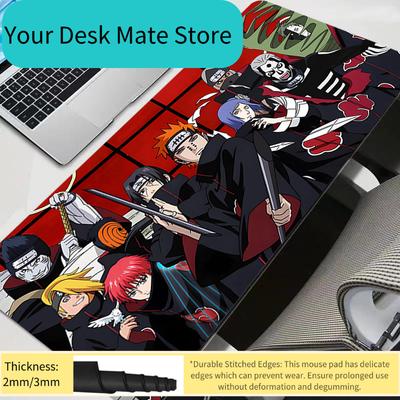 Mauspad Naruto Anime Gamer Computer HD Mauspads Büro Laptop Gaming Zubehör Tablet Varmilo Tastaturpad Mauspad