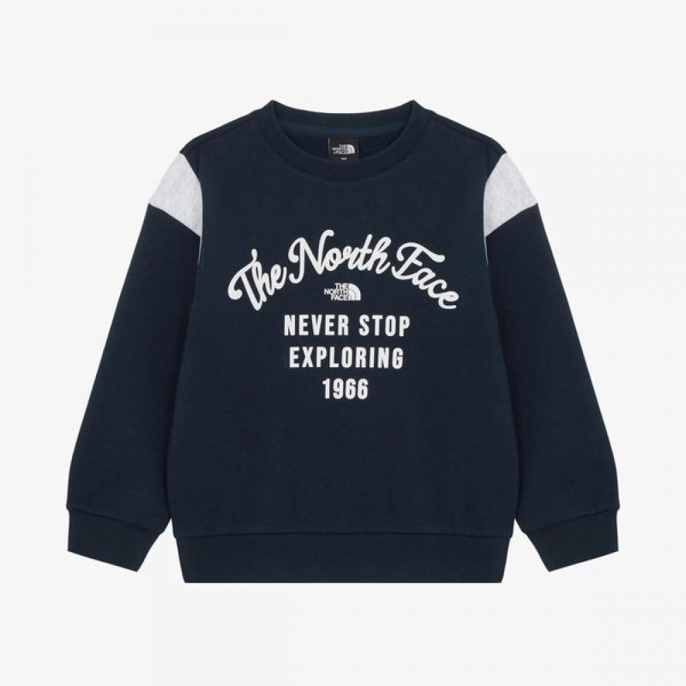 The North Face Kids Sweatshirt Play Run Nm5mr51t NAVY/130