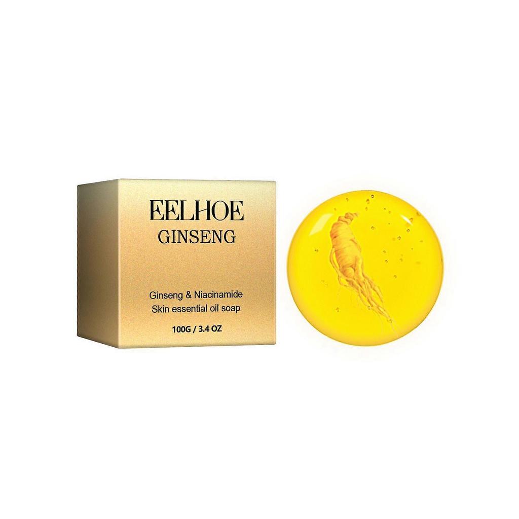 EELHOE Ginseng Essential Oil Soap Repair Skin Barrier Lightening Acne Moisturizing Moisturizing Skin Cleansing Soap less