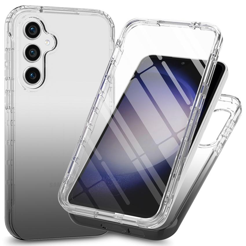 Husă Acoperire Completă 360 Grade pentru Samsung Galaxy A55 A35 A25 A15 A05 A05s A06 A16 A26 A36 A56 5G Fundă Capa Carcasă Transparentă Husă de Telefon Rezistentă la Șocuri