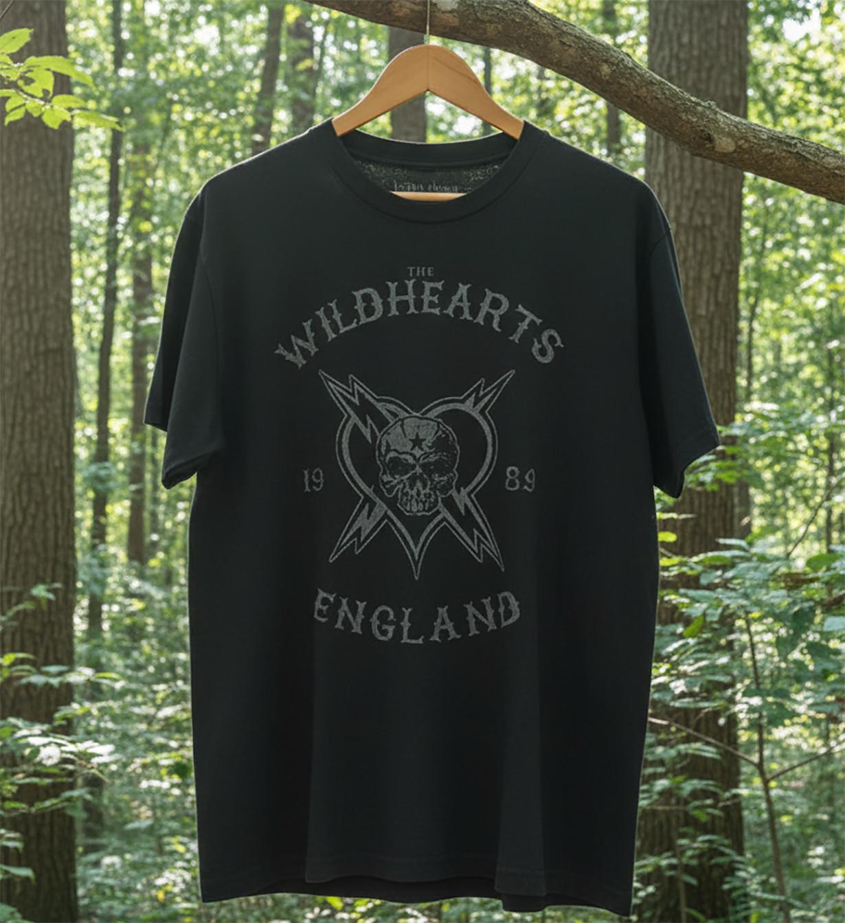 New The Wildhearts Band England 1989 Black T Shirt Full Size S-5XL XL