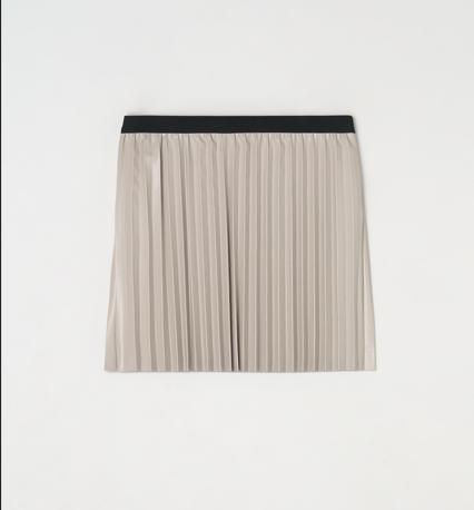 Iel Faux Leather Pleated Mini Skirt
