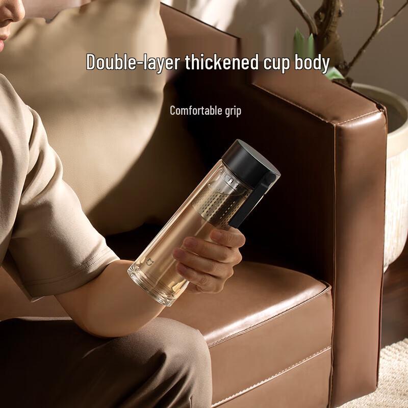 Xiaomi Double-Wall Glass Tea Infuser Bottle