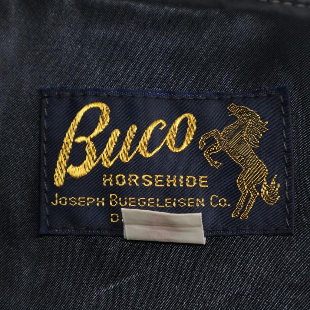 THE REAL MCCOY'S Excellent condition BUCO J-100 brown horsehide stand-collar rider's jacket Jacket 36 blackUsed