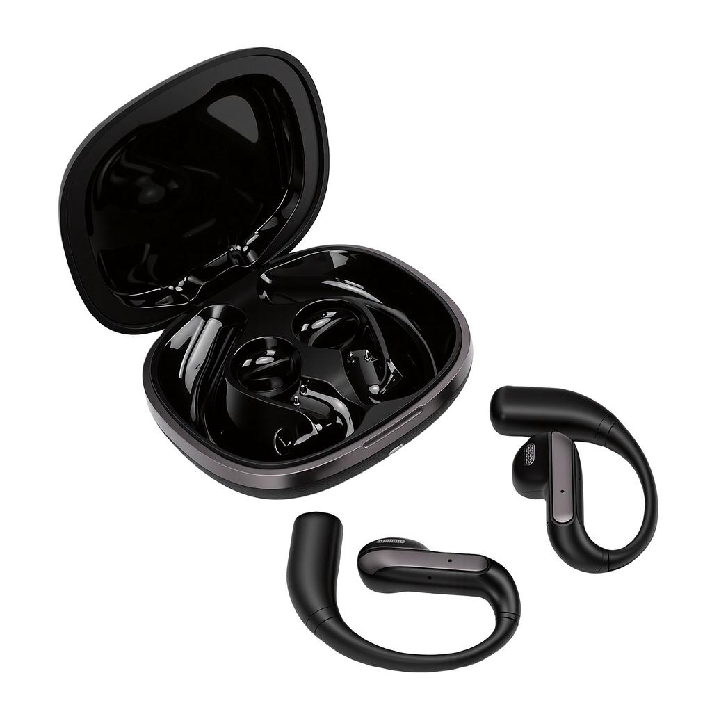 AI Real Time Translation Earbuds 164 Languages Bluetooth 5.4 Translation Earphones for Travel Business Black