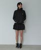 Nokeontencheu Washed Frill Mini Skirt _ Black