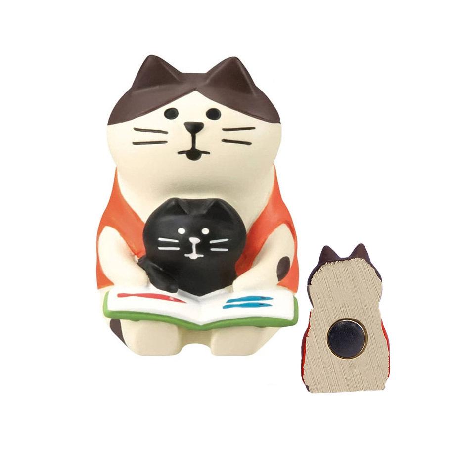 Japanese Cat Magnet: Cute Resin Sticker & Message Clip Toy for Refrigerator Decor