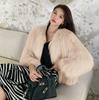 Imitation raccoon hair woven imitation fur jacket women's short new imitation fox hair coat light fashion