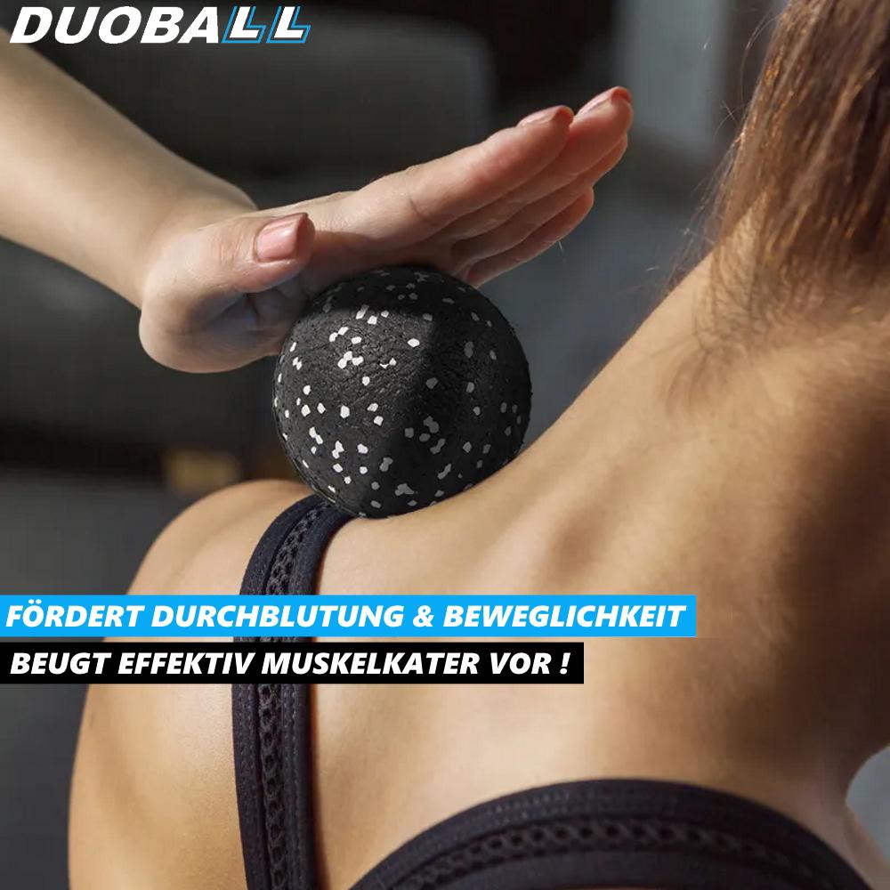 DUOBALL Faszienball Faszienroller Massageball Massageroller Double-Ball Roller