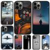 Aircraft Airplane Fly Travel Phone Case For Apple 16 Plus Max iPhone 17 Air 16 15 14 13 12 Pro Max  Cover Shell Coque
