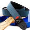 Straps 5cm BLUE RightOn! Guitar/Bass Strap, Wide, 80-145cm, DENIM-50,
