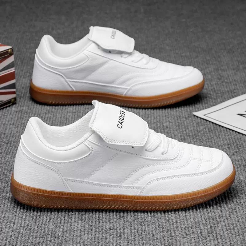 Men's Retro Velcro Training Shoes Breathable Color-block Casual Sneakers Non-slip Gum Sole Athletic Footwear