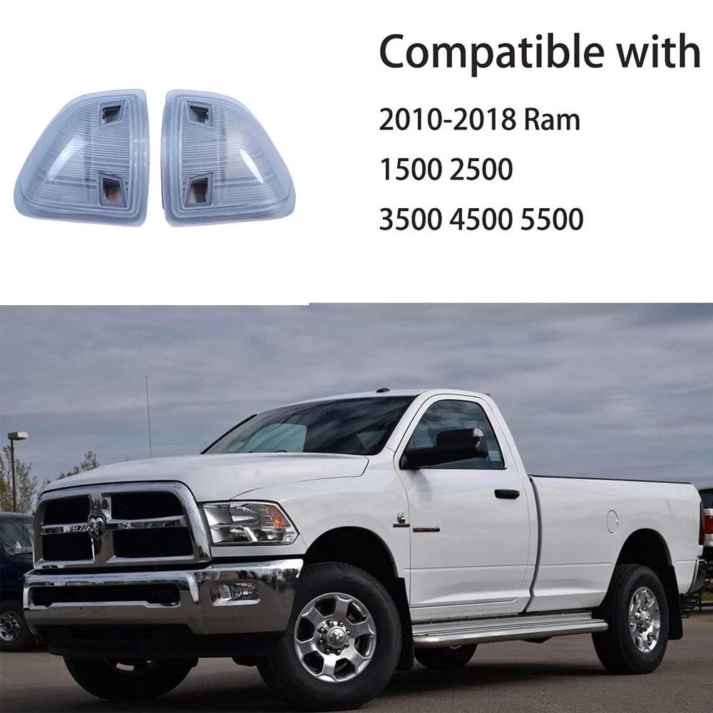 2pcs for Dodge Ram 1500 2500 2010-2018 Ram 1500 Classic 2019 2020 2021 LED Car Front Side Mirror Turn Signal Light Lamps Bulbs
