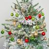 Christmas Holiday Tree Bauble With Decorative Paint Gift Box For Decor Festive