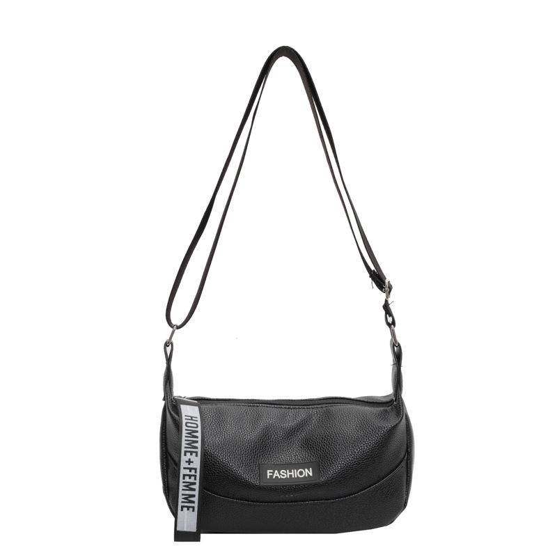 

Японская повседневная сумка-мессенджер в спортивном стиле, женская сумка-мессенджер, большая вместимость, широкий плечевой ремень, сумка на плечо, фактура, сумка для поездок на работу, пригородная сумка прилив чёрный