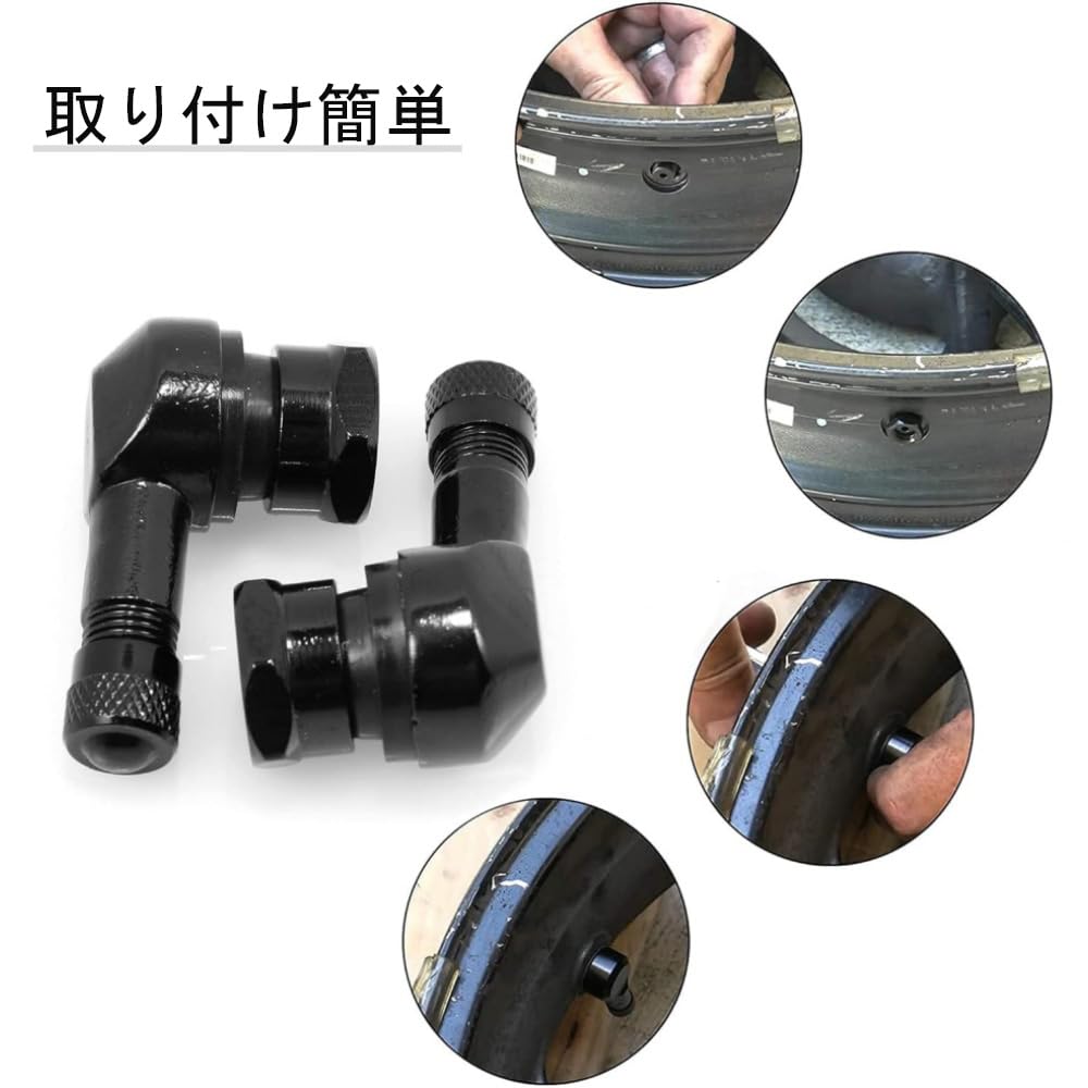 Air Valve, Set of 2, Aluminum, Universal Wheel Valve, Car Motorcycle Tire Valve Stem,
