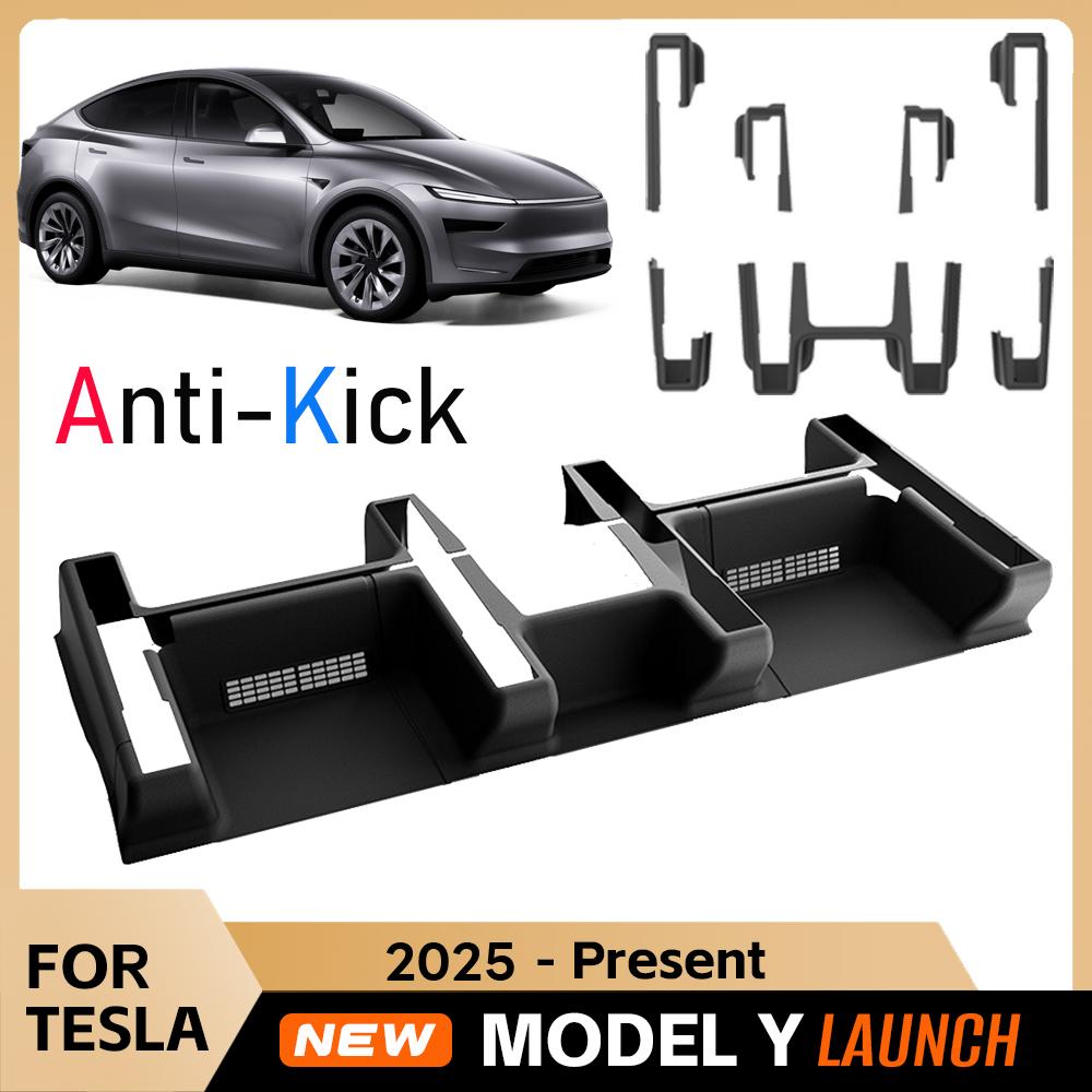 Underseat Protector Seat Track Cover for Tesla Model Y Juniper 2026 2026 Seat Slide Rail Pad Anti-Kick Corner Guards Accessories