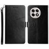 For OnePlus 13R 5G Case with Wrist Strap Y Shaped Lines Imprint Leather Phone Cover