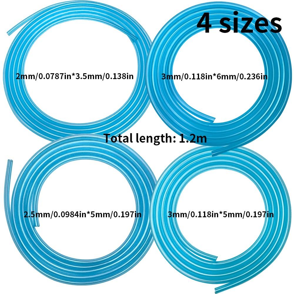 

4Pcs Petrol Fuel Line Hose for Strimmers Trimmer Chainsaws Saw Blower Brushcutter Gas Pipe Hose High Performance Replacement