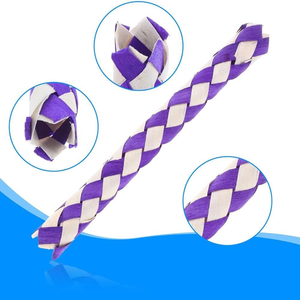 3PCS/5PCS/6PCS Stress Relief Chinese Finger Trap Natural Bamboo Bird Chew Toy Puzzle Toy  Gag Gift