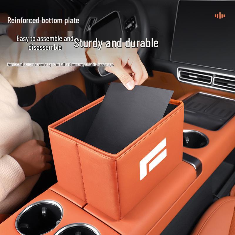 Jishi 01 Car Storage Box - Multi-functional Foldable Organizer & Trash Can